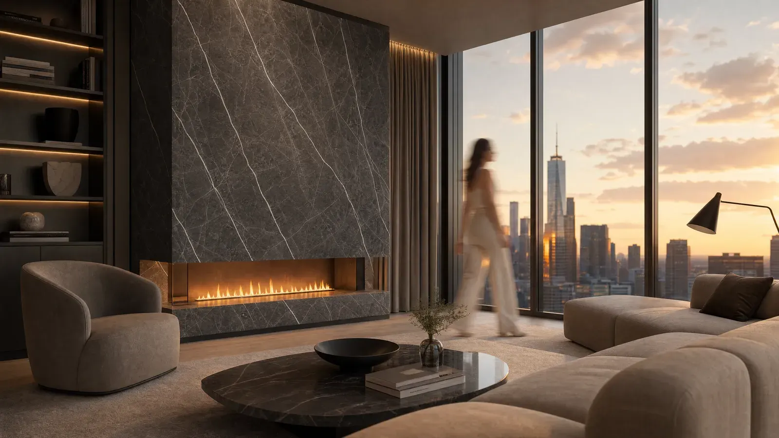 Fireplace — Pietra Grey