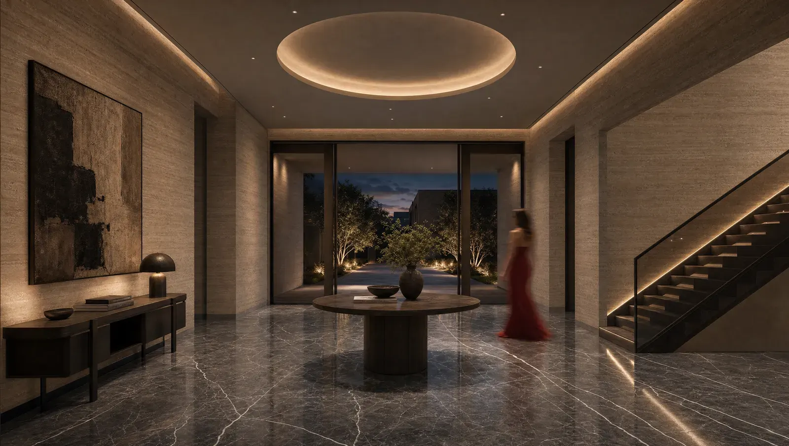 Foyer — Pietra Grey Marble