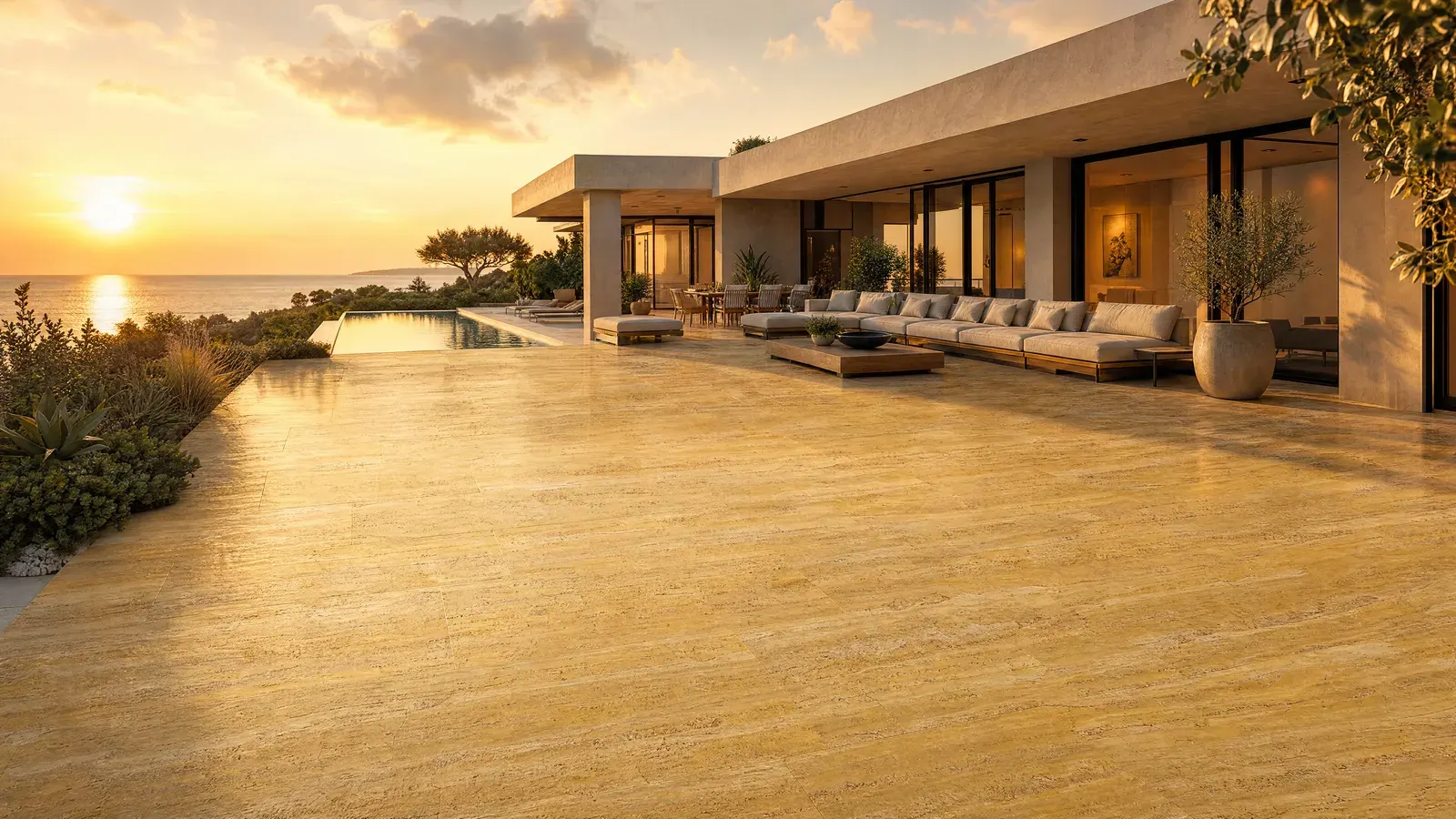 Patio — Yellow Travertine